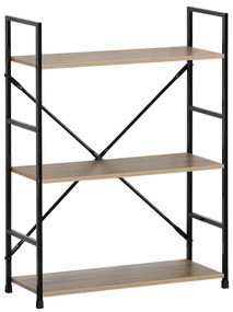 Regál GD-223 OAK Stor, 3 police, 58,5 x 23,5 x 80,5 cm, 3 poschodia