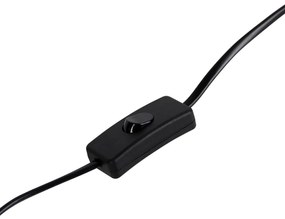 Japandi stolná lampa čierna s bielou - Madleine