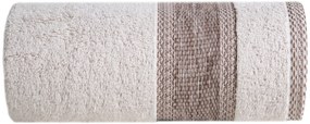 BAVLNENÝ UTERÁK KALI SADA 1KS 50X90 CM, 1KS 70X140 CM BÉŽOVÁ