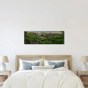 Obraz - Quiraing, Škótsko (s hodinami) (90x30 cm)