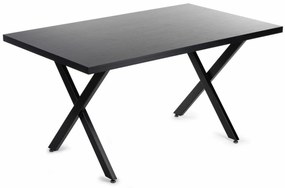 Jedálenský stôl STORMI 150 cm čierny