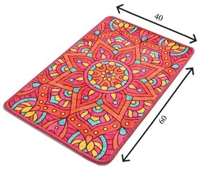 Kúpeľňová predložka s motívom mandaly Foutastic Mandala, 60 x 40 cm