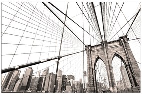 Obraz na plátne - Manhattan Bridge 1925A (100x70 cm)