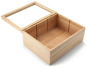 Continenta C3290 - Box na čajové vrecúška 23x17,5 cm gumovník
