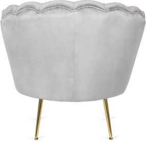 PROXIMA.store - Glamour kreslo ANGEL FARBA: sivá