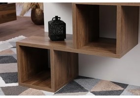 Konferenčný stolík DILAY 52x100 cm hnedá/biela