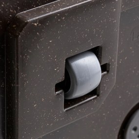 Květináč na kolečkách BETONIQUE 60x40 cm espresso hnědý