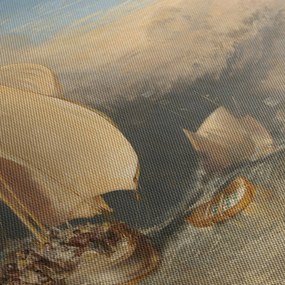 Obraz - William Turner, Fishing Boats with Hucksters Bargaining for Fish, reprodukcia (120x50 cm)