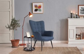 Kreslo Victoria, modrá látka