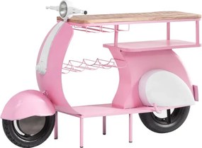 furniture-nabytek.cz - Lakovaný barový pult Scooter Nova Pink z kovu, ružová – 160×50×87 cm