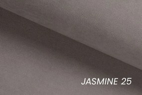 Rozkladacia rohová sedačka Laksaro pravá - svetlohnedá zamat Jasmine 25