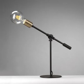 ONLI - Stolná lampa ASTE 1xE27/15W/230V 45 cm čierna/zlatá