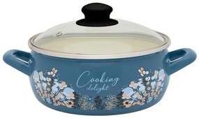 Kastról smalt + pokr. 16cm/1,5L dekor Cooking delight