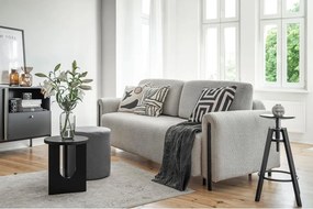 Svetlosivá rozkladacia/s úložným priestorom pohovka z textílie buklé 244 cm Arcadova – ELTAP