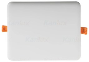 KANLUX Zápustné LED osvetlenie AREL, 25W, teplá biela, 21,5x21,5cm, hranaté, biele, IP65/20