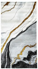 Koberec Frisee Diamond 1,6/2,3 A0050 čierna/zlatá