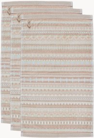 Uteráky pre hostí z velúru a bavlneného froté Geometric Print, 3 ks
