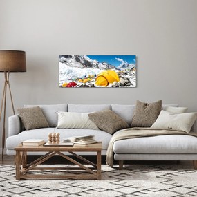 Obraz - Kempovanie v horách (120x50 cm)