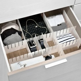 Domo Living Zásuvkový organizér, prepážky do šuplíka, flexibilná mriežka DOMO, 8ks