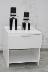 AKCE Noční stolek HAVANA bílý II.jakost