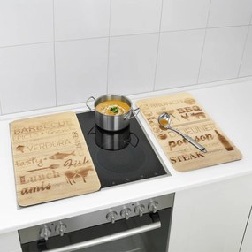 Kryty na sporák z tvrdeného skla v súprave 2 ks 52x30 cm Barbecue – Maximex