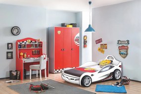 Detská posteľ auto SUPER 90x190cm - biela