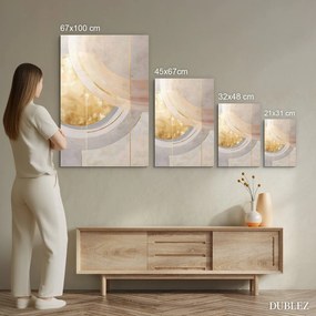 DUBLEZ | Veľký abstraktný obraz - Gold
