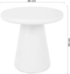 Okrúhly konferenčný stolík Clav 45 cm - béžový
