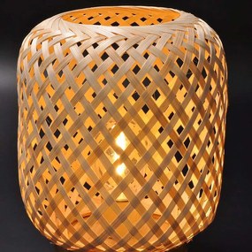 SOLIGHT Ratanová LED lampáš s LED žiarovkou, teplá biela, 3x AAA, 19cm
