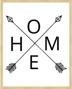 Rámovaný obraz Home, 40x50 cm%