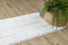 Sada kúpeľňových koberčekov SUPREME LINES línie, biela