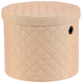Autronic - Koš prádelní - látka, kulatý, béžový, cena za sadu 5 ks - DT3007 BEI