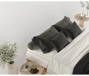 Boxspring posteľ s úložným priestorom v béžovo-prírodnej farbe 180x200 cm Faro – Maison de Rêve