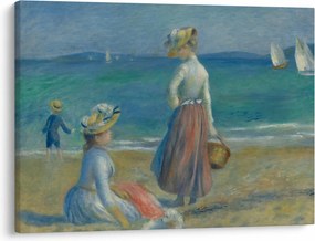 Obraz - Auguste Renoir, Figures on the Beach, reprodukcia (70x50 cm)