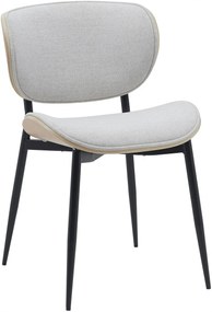 Stolička Enid - látka - Natura / Krémová