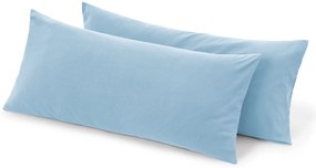 Obliečky na vankúš z mikrovlákna, 2 ks, svetlomodré