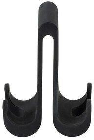 Čierny silikónový obojstranný závesný vešiak Wenko Verna