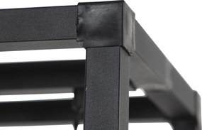 Inteligentná stojaca lampa čierna 3-svetlá vrátane Wifi G95 - Big Cage