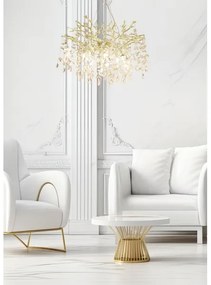 Zuma Line MD4115-1-EGN - Luster na lanku CINDY 10xG9/3,5W/230V zlatá