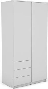 Šatníková skriňa Carlos, biela, 100 cm