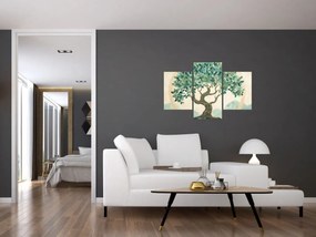 Obraz – Elegantná mozaika so stromom (90x60 cm)