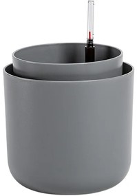 Plastia Samozavlažovací kvetináč Tolita sivá, pr. 19 cm, pr. 19 cm