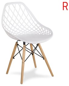 Dizajnová stolička OSLO biela Počet stoličiek: 4ks