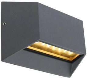 Globo 34175 - LED Vonkajšie nástenné svietidlo HONNA LED/7W/230V IP54 antracit