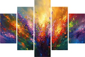 Obraz - Abstrakcia kvetov (150x105 cm)