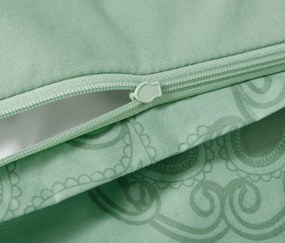 Posteľná bielizeň renforcé, mandala, zelená, štandardná veľkosť