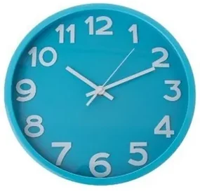 Nástenné hodiny City blue, pr. 30,5 cm, plast