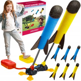 Kruzzel 24724 Penové strieľacie rakety s pumpou