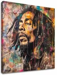 Obraz Bob Marley - Reggae umelec | 100% originál domaľovaný akrylom