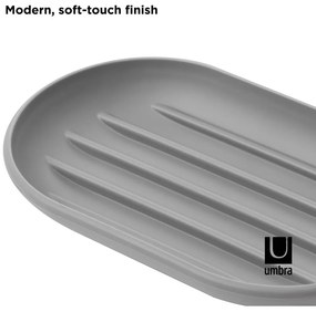 Sivá plastová mydlenka Touch – Umbra